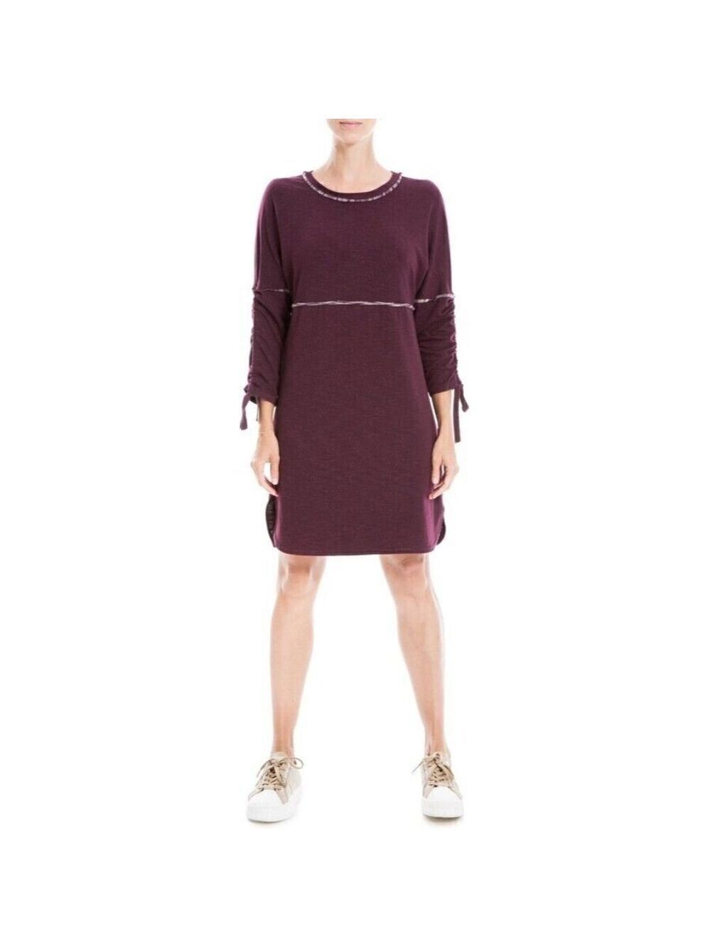 MAX Studio Women Tie Sleeve French Terry Dress BNWOT